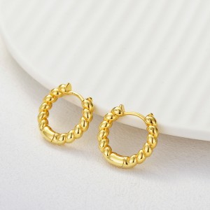 925 Sterling Silver Twisted Rope Hoop Earring 60200277 925 Sterling Silver Twisted Rope Hoop Earring 60200277