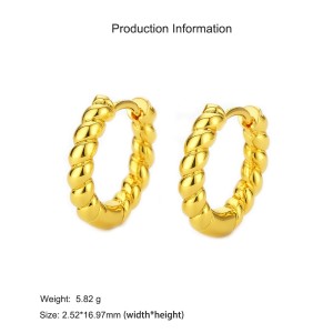 925 Sterling Silver Twisted Rope Hoop Earring 60200277 925 Sterling Silver Twisted Rope Hoop Earring 60200277