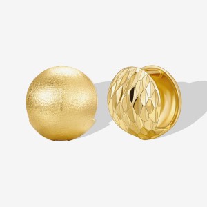 925 Sterling Silver Brushed Matte Sphere Earring 60200281 925 Sterling Silver Brushed Matte Sphere Earring 60200281