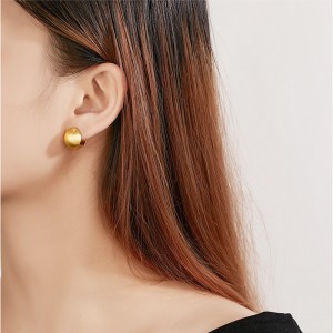 925 Sterling Silver Brushed Matte Sphere Earring 60200281 925 Sterling Silver Brushed Matte Sphere Earring 60200281