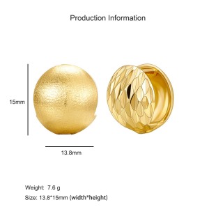 925 Sterling Silver Brushed Matte Sphere Earring 60200281 925 Sterling Silver Brushed Matte Sphere Earring 60200281