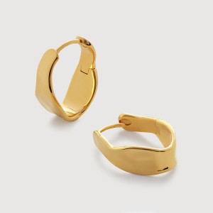 925 Sterling Silver Asymmetrical Geometric Circle Hoop Earring 60200288 925 Sterling Silver Asymmetrical Geometric Circle Hoop Earring 60200288