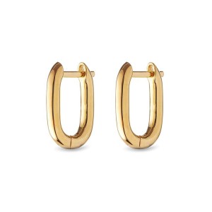 925 Sterling Silver Minimalist High-Polish U-Shaped Huggie Hoop 60200295