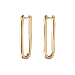 925 Sterling Silver Minimalist High-Polish U-Shaped Huggie Hoop 60200295