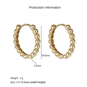 925 Sterling Silver High-Polish Ball Hoop Earring 60200305 925 Sterling Silver High-Polish Ball Hoop Earring 60200305