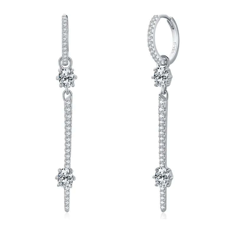 Full Zirconia Arrow Charm Hoop Earring 60300106 Full Zirconia Arrow Charm Hoop Earring 60300106