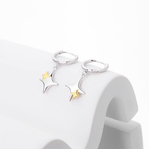 Cross Stars Dangle Hoop Earring 60300121 Cross Stars Dangle Hoop Earring 60300121