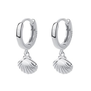 Lovely Metal Shells Charm Hoop Earrings 60300140