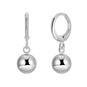 Metal Beads Hoop Earrings 60300155 Metal Beads Hoop Earrings 60300155