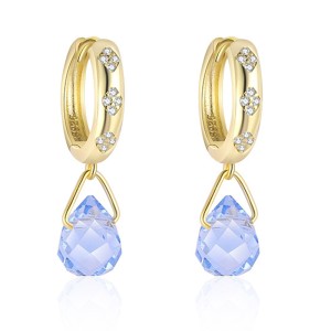 925 Sterling Silver Goddess Tear Drop Earring 60300181 925 Sterling Silver Goddess Tear Drop Earring 60300181