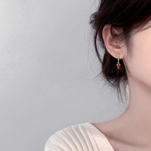 925 Sterling Silver Geometric Multicolor Zircon Earring 60300191 925 Sterling Silver Geometric Multicolor Zircon Earring 60300191