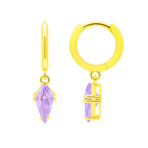 925 Sterling Silver Geometric Multicolor Zircon Earring 60300191 925 Sterling Silver Geometric Multicolor Zircon Earring 60300191