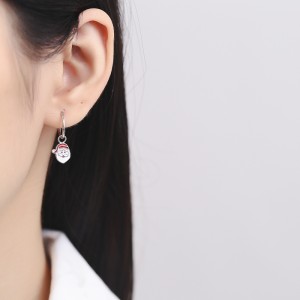 925 Sterling Silver Christmas Bell Snowflake Drop Hoop Earring 60300207 925 Sterling Silver Christmas Bell Snowflake Drop Hoop Earring 60300207