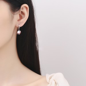 925 Sterling Silver Asymmetrical Bells Bows Hoop Earring 60300208 925 Sterling Silver Asymmetrical Bells Bows Hoop Earring 60300208