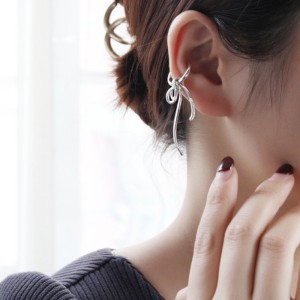 925 Sterling Silver Zirconia Bow Drop Hoop Earring 60300209 925 Sterling Silver Zirconia Bow Drop Hoop Earring 60300209