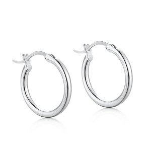 Minimalist Round Frensh Lock Hoop Earring 60400003 Minimalist Round Frensh Lock Hoop Earring 60400003