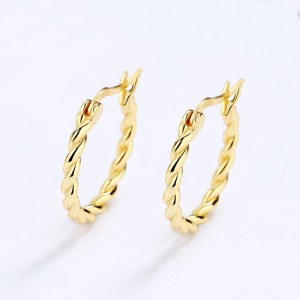 925 Sterling Silver Vintage Twisted Cable Hoop Earrings 60400025 925 Sterling Silver Vintage Twisted Cable Hoop Earrings 60400025