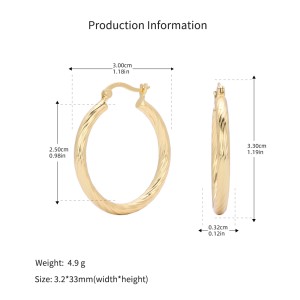 925 Sterling Silver Twisted Rope Hollow Hoop Earrings 60400033