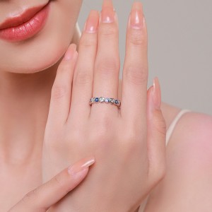 Evil Eyes Heart Zirconia Band Ring 70100154 Evil Eyes Heart Zirconia Band Ring 70100154
