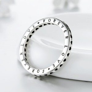 Vintage Forever Love Hearts Band Ring 70100159