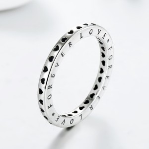 Vintage Forever Love Hearts Band Ring 70100159