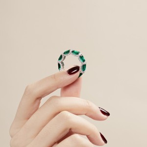 Luxury Rectangle Zirconia Party Band Rings 70100167 Luxury Rectangle Zirconia Party Band Rings 70100167