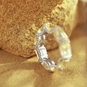 Luxury Rectangle Zirconia Party Band Rings 70100167 Luxury Rectangle Zirconia Party Band Rings 70100167