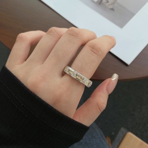 Luxury Rectangle Zirconia Party Band Rings 70100167 Luxury Rectangle Zirconia Party Band Rings 70100167