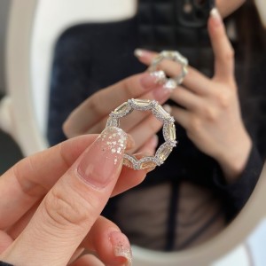 Luxury Rectangle Zirconia Party Band Rings 70100167 Luxury Rectangle Zirconia Party Band Rings 70100167