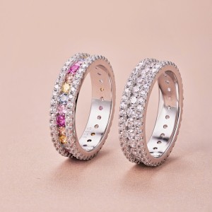 925 Sterling Silver Spark Full Zirconia Band Ring 70100224 925 Sterling Silver Spark Full Zirconia Band Ring 70100224