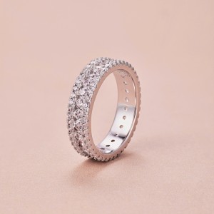 925 Sterling Silver Spark Full Zirconia Band Ring 70100224 925 Sterling Silver Spark Full Zirconia Band Ring 70100224