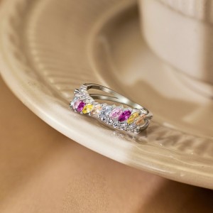 925 Sterling Silver Mariquesa Zirconia Band Ring 70100226 925 Sterling Silver Mariquesa Zirconia Band Ring 70100226