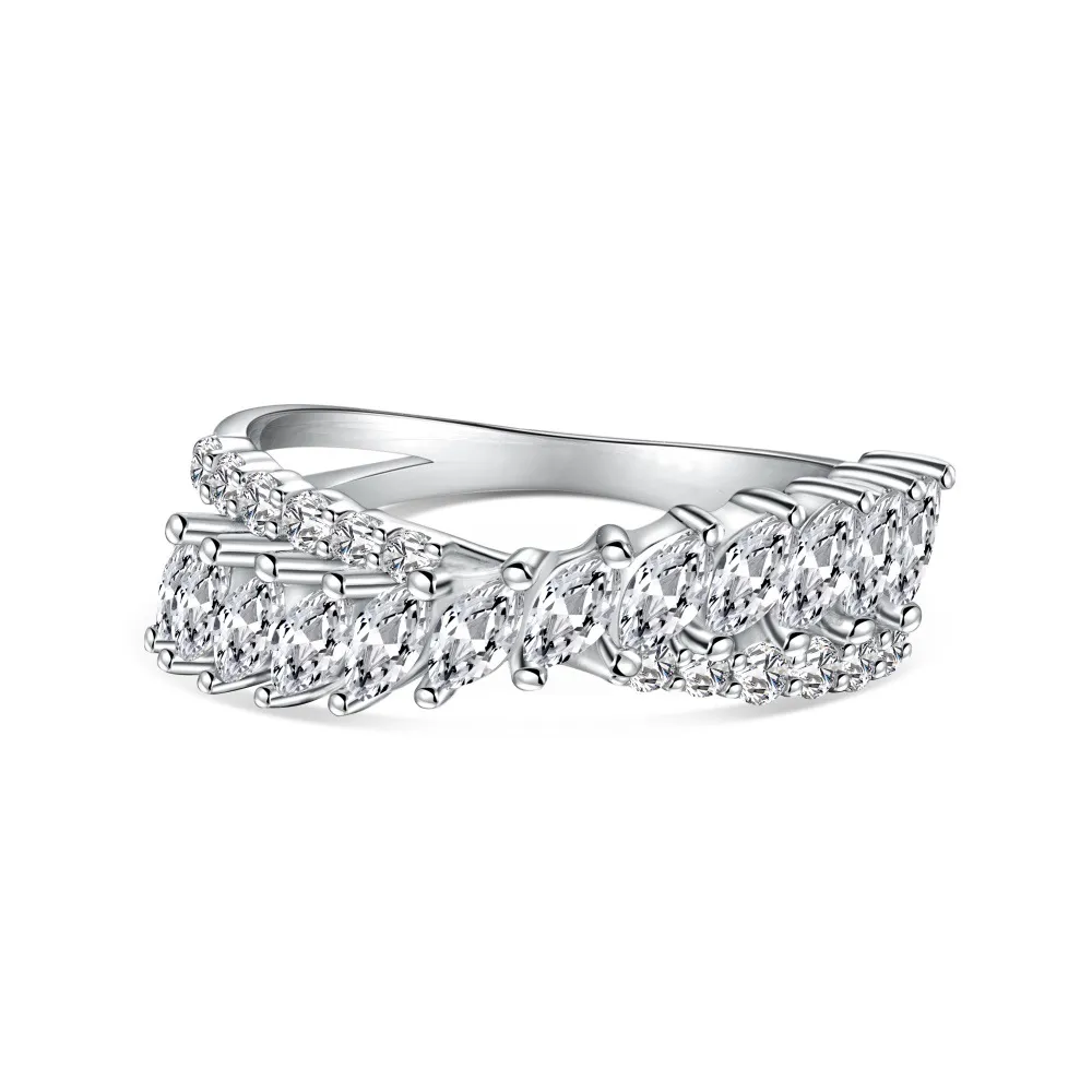 925 Sterling Silver Mariquesa Zirconia Band Ring 70100226 925 Sterling Silver Mariquesa Zirconia Band Ring 70100226