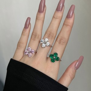 925 Sterling Silver Sparkle Flower Zirconia Band Ring 70100255 925 Sterling Silver Sparkle Flower Zirconia Band Ring 70100255