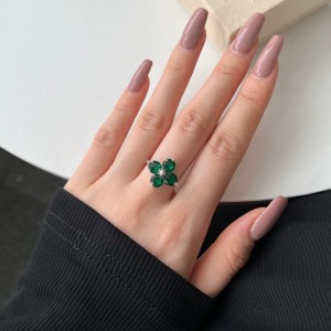 925 Sterling Silver Sparkle Flower Zirconia Band Ring 70100255 925 Sterling Silver Sparkle Flower Zirconia Band Ring 70100255