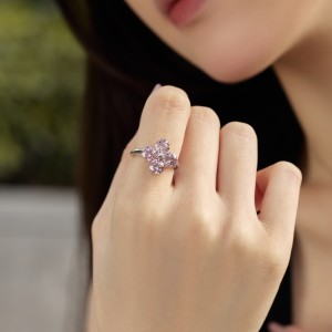 925 Sterling Silver Sparkle Flower Zirconia Band Ring 70100255 925 Sterling Silver Sparkle Flower Zirconia Band Ring 70100255