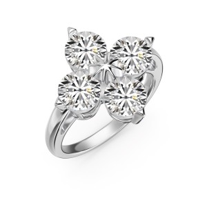 925 Sterling Silver Sparkle Flower Zirconia Band Ring 70100255 925 Sterling Silver Sparkle Flower Zirconia Band Ring 70100255