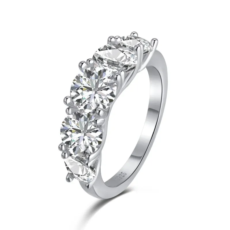 925 Sterling Silver Classic Zirconia Band Ring 70100275