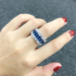 925 Sterling Silver Luxury Party Zirconia Band Ring 70100276 925 Sterling Silver Luxury Party Zirconia Band Ring 70100276