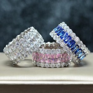 925 Sterling Silver Luxury Party Zirconia Band Ring 70100276 925 Sterling Silver Luxury Party Zirconia Band Ring 70100276