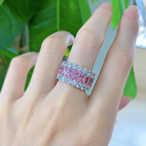 925 Sterling Silver Luxury Party Zirconia Band Ring 70100276 925 Sterling Silver Luxury Party Zirconia Band Ring 70100276