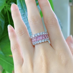 925 Sterling Silver Luxury Party Zirconia Band Ring 70100276 925 Sterling Silver Luxury Party Zirconia Band Ring 70100276
