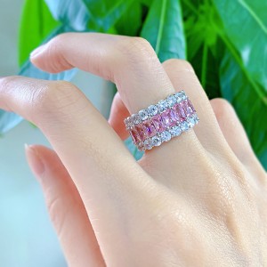 925 Sterling Silver Luxury Party Zirconia Band Ring 70100276 925 Sterling Silver Luxury Party Zirconia Band Ring 70100276