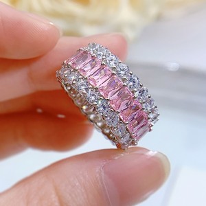 925 Sterling Silver Luxury Party Zirconia Band Ring 70100276 925 Sterling Silver Luxury Party Zirconia Band Ring 70100276