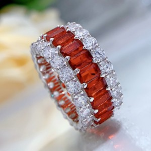 925 Sterling Silver Luxury Party Zirconia Band Ring 70100276 925 Sterling Silver Luxury Party Zirconia Band Ring 70100276