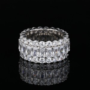 925 Sterling Silver Luxury Party Zirconia Band Ring 70100276 925 Sterling Silver Luxury Party Zirconia Band Ring 70100276