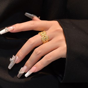 925 Sterling Silver Daisy Flower Zirconia Band Ring 70100294 925 Sterling Silver Daisy Flower Zirconia Band Ring 70100294