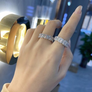 925 Sterling Silver Luxury Party Square Zirconia Band Ring 70100295 925 Sterling Silver Luxury Party Square Zirconia Band Ring 70100295