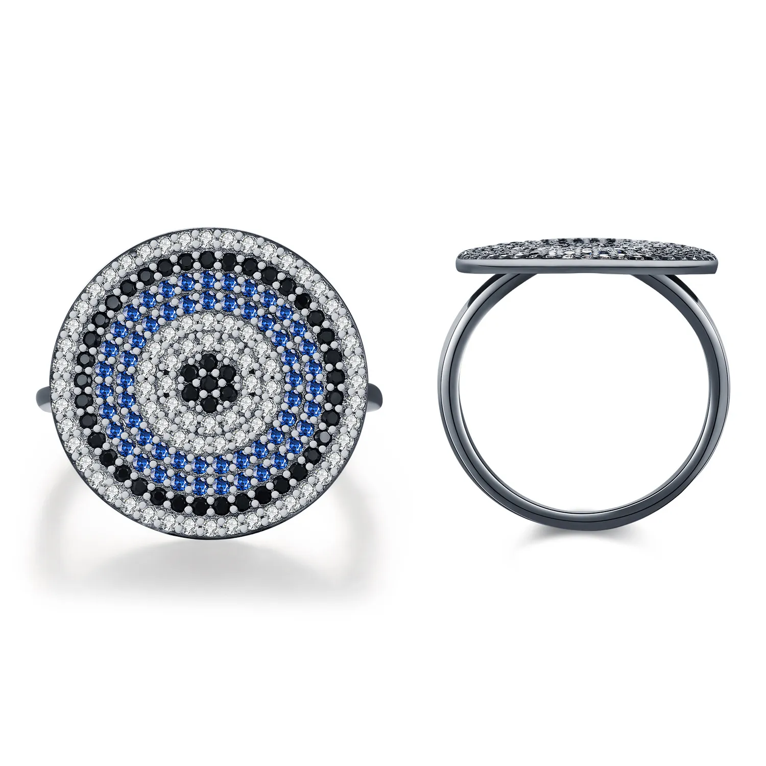 925 Sterling Silver Vintage Turquoise Statement Ring 70100314