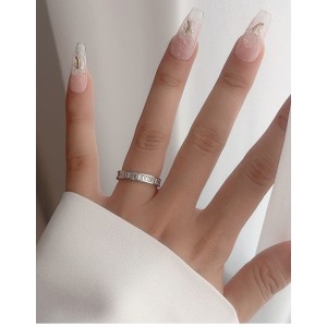 925 Sterling Silver Full Eternity Baguette CZ Ring 70100322